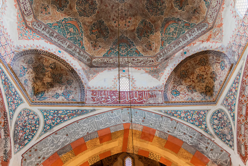 edirne/turkey. 10 december 2019.Ottoman mosque architecture, Old Mosque (Ulu Camii)