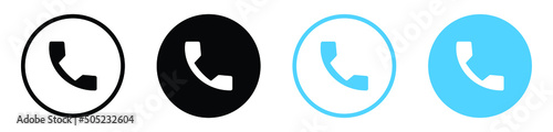 phone call icon button, Contact us telephone sign - communication icons