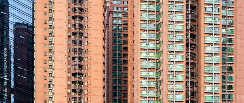 Tall residential building w...