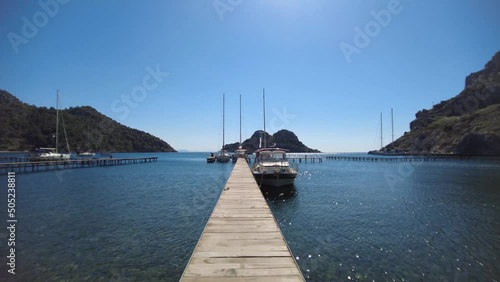 boats in the harbor