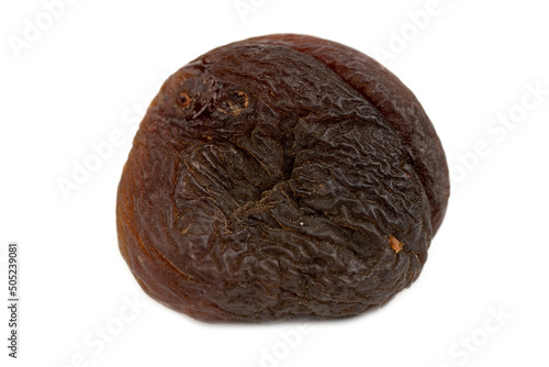 The dried black apricot friut