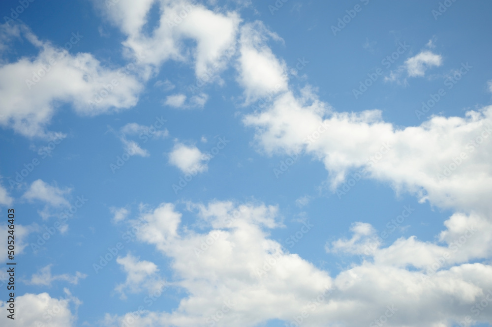White clouds on blue sky White clouds on blue sky