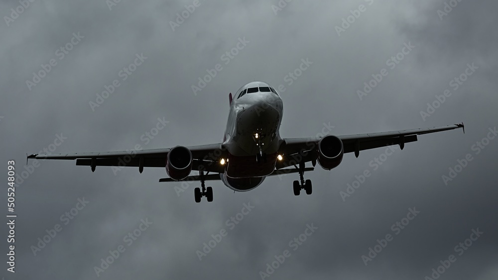 Commercial Plane Landing Commercial Plane Landing