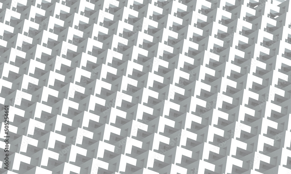 White cubes structure. Abstract futuristic background. White cubes structure. Abstract futuristic background.