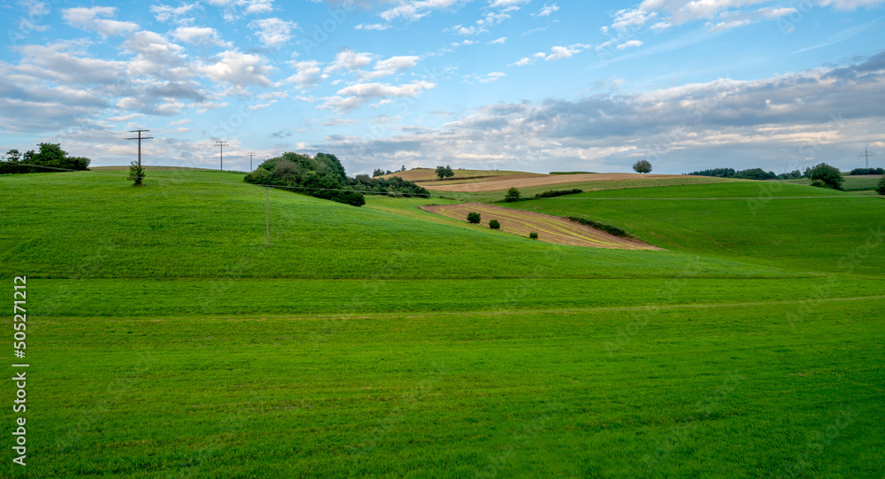 Green countryside in Germany