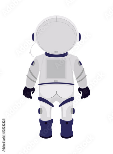 back view space astronaut