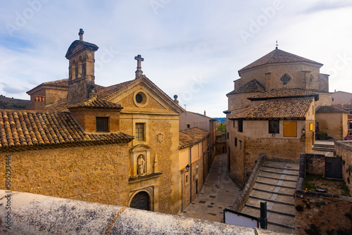 Billede på lærred View Church of San Pedro and the Carmelite Monastery in city Cuenca, Spain
