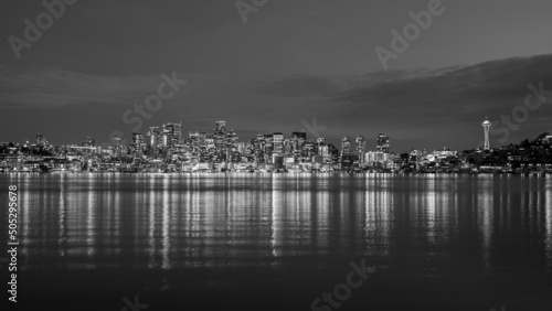 The Seattle Skyline in Black and White
