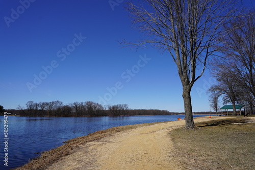 river in the park