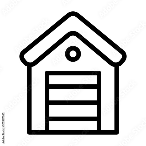 garage line icon