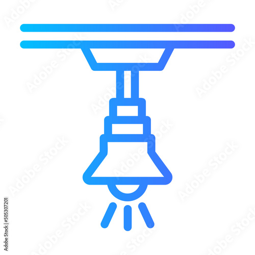 ceiling lamp gradient icon