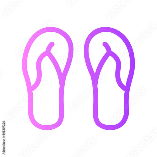 slippers gradient icon