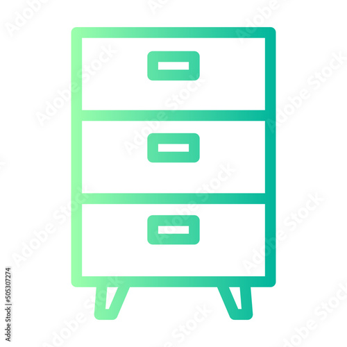 cabinet gradient icon