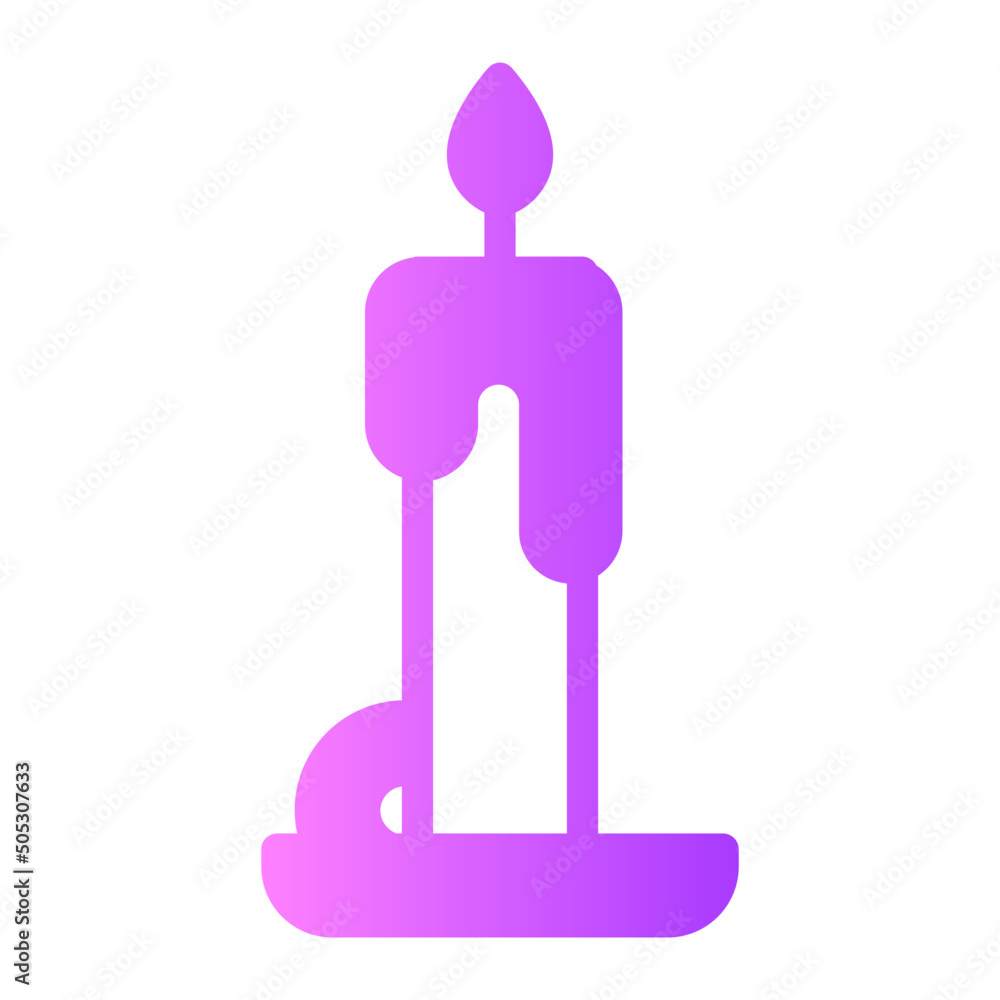 candle gradient icon candle gradient icon