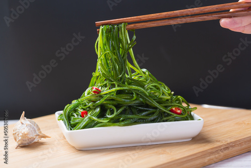 Asian Sea Food Green Compressed Kelp Silk