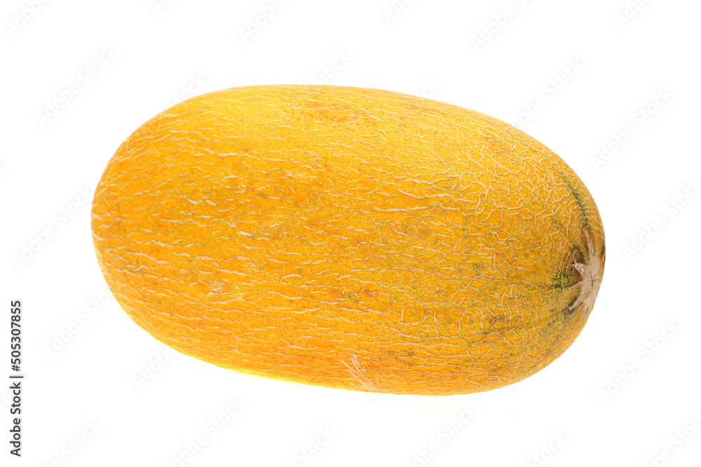 Ripe cantaloupe isolated on a white background Ripe cantaloupe isolated on a white background