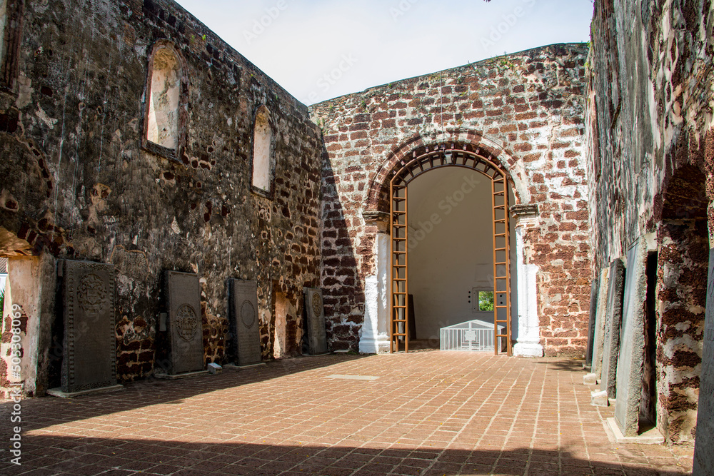 The Saint Paul S Church Is A Historic Church Building That Was Originally Built In 1521 In City Of Malacca Malaysia It Is Located At The Summit Of St Paul S Hill Stock