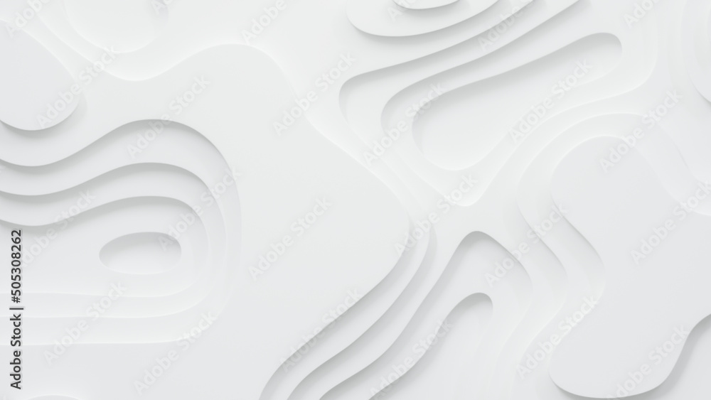 Stylish white abstract geometric pattern background, wave and curve abstract background. - obrazy, fototapety, plakaty 