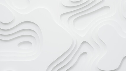 Stylish white abstract geometric pattern background, wave and curve abstract background.