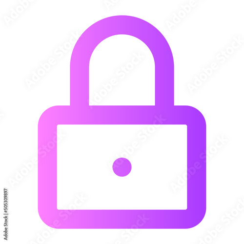 lock gradient icon