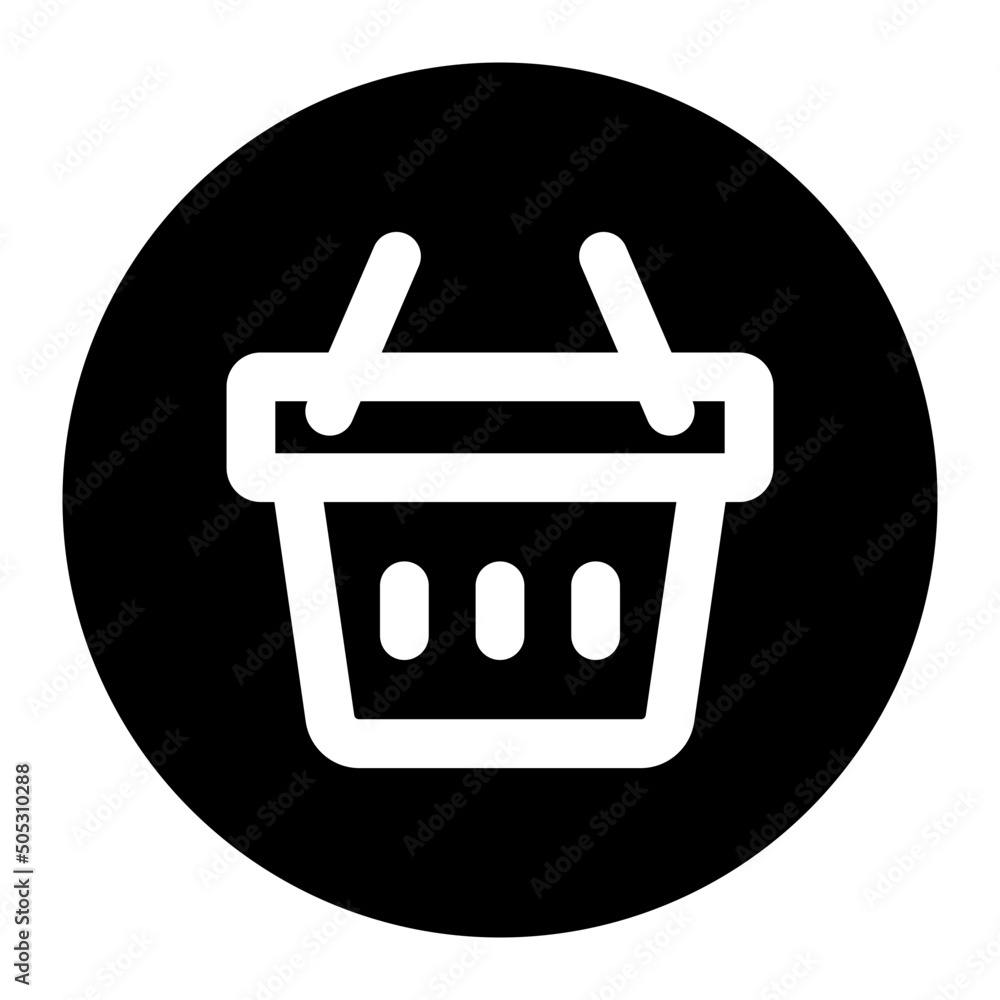 basket glyph icon basket glyph icon