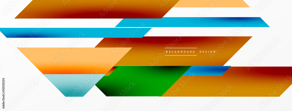 Minimal geometric abstract background. Dynamic 3d lines composition. Trendy techno business template for wallpaper, banner, background or landing Minimal geometric abstract background. Dynamic 3d lines composition. Trendy techno business template for wallpaper, banner, background or landing