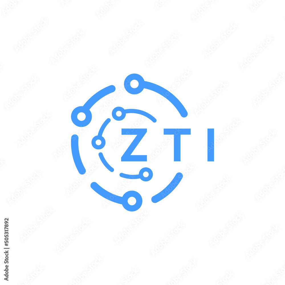 ZTI technology letter logo design on white background. ZTI creative initials technology letter logo concept. ZTI technology letter design. ZTI technology letter logo design on white background. ZTI creative initials technology letter logo concept. ZTI technology letter design.