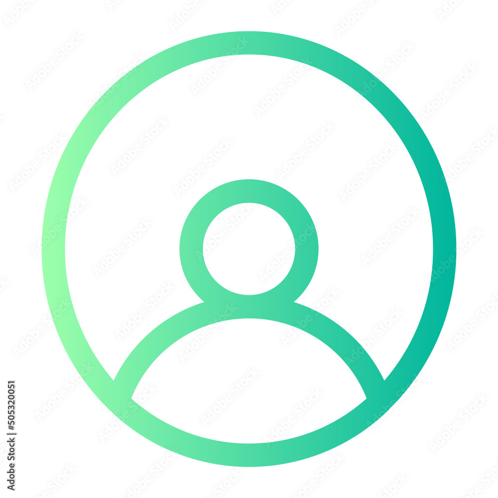 profile gradient icon profile gradient icon