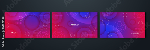 Abstract modern background gradient color. Yellow red and pink gradient with halftone decoration.