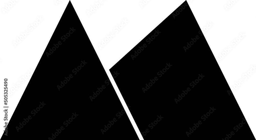 Egyptian pyramid element in flat simple style on white background..eps Egyptian pyramid element in flat simple style on white background..eps