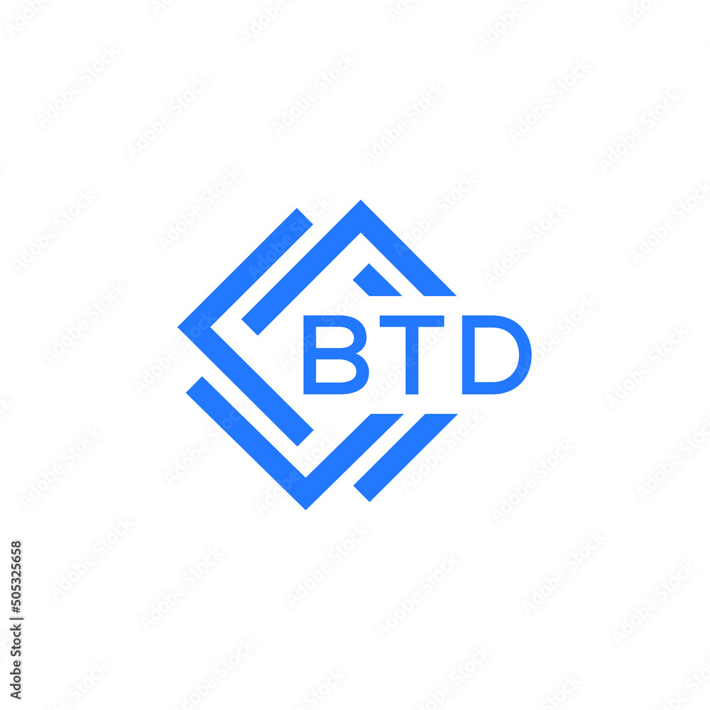 BTD technology letter logo design on white  background. BTD creative initials technology letter logo concept. BTD technology letter design.
