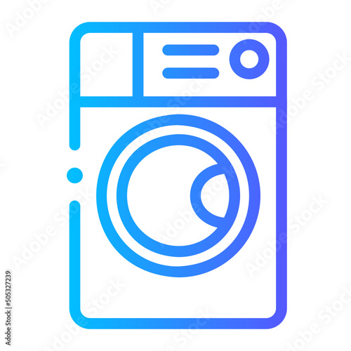 washing machine gradient icon