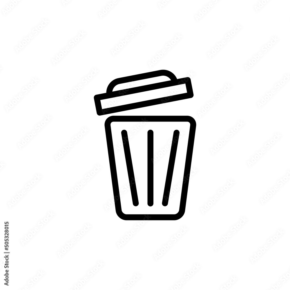 rubbish bin new icon simple vector rubbish bin new icon simple vector