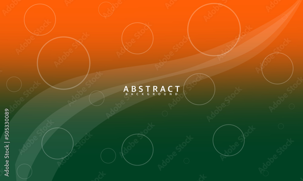 Dynamic style banner design of orange and green Elements concept with liquid gradient. Creative illustration for poster, web, landing, page, cover, advertisement, greeting, card, promotion.