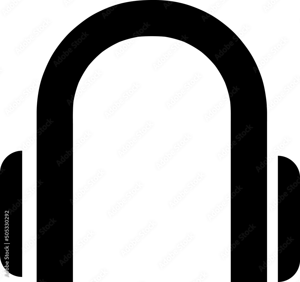 Headphone Icon vector illustration on white background..eps Headphone Icon vector illustration on white background..eps
