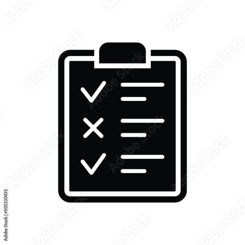 Exam test vector icon symbol design