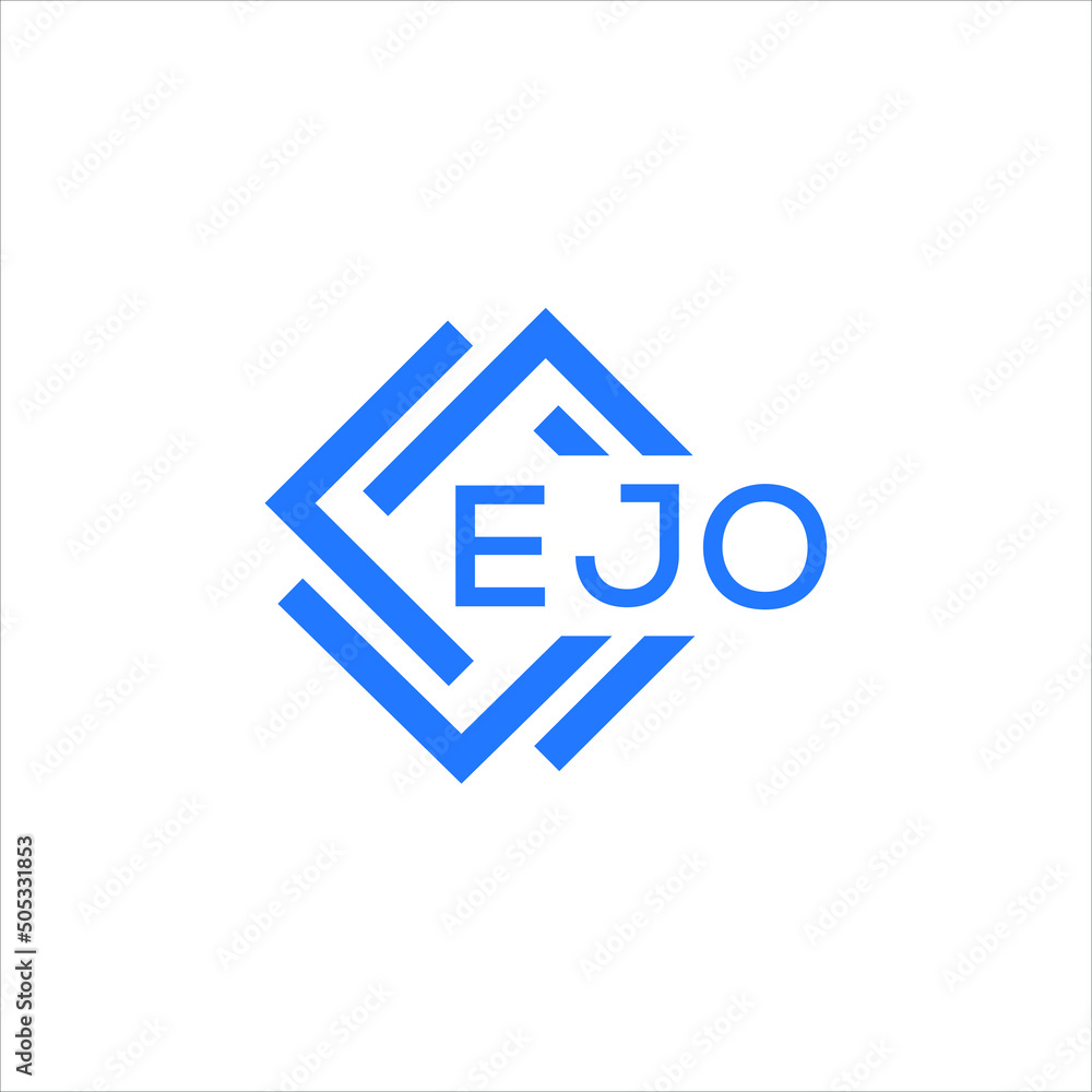 EJO technology letter logo design on white  background. EJO creative initials technology letter logo concept. EJO technology letter design.