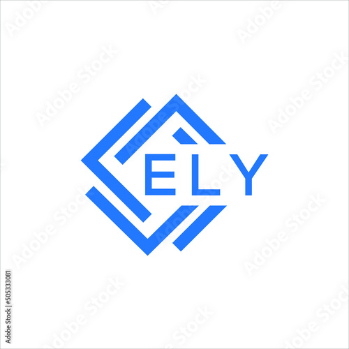ELY technology letter logo design on white background. ELY creative initials technology letter logo concept. ELY technology letter design.