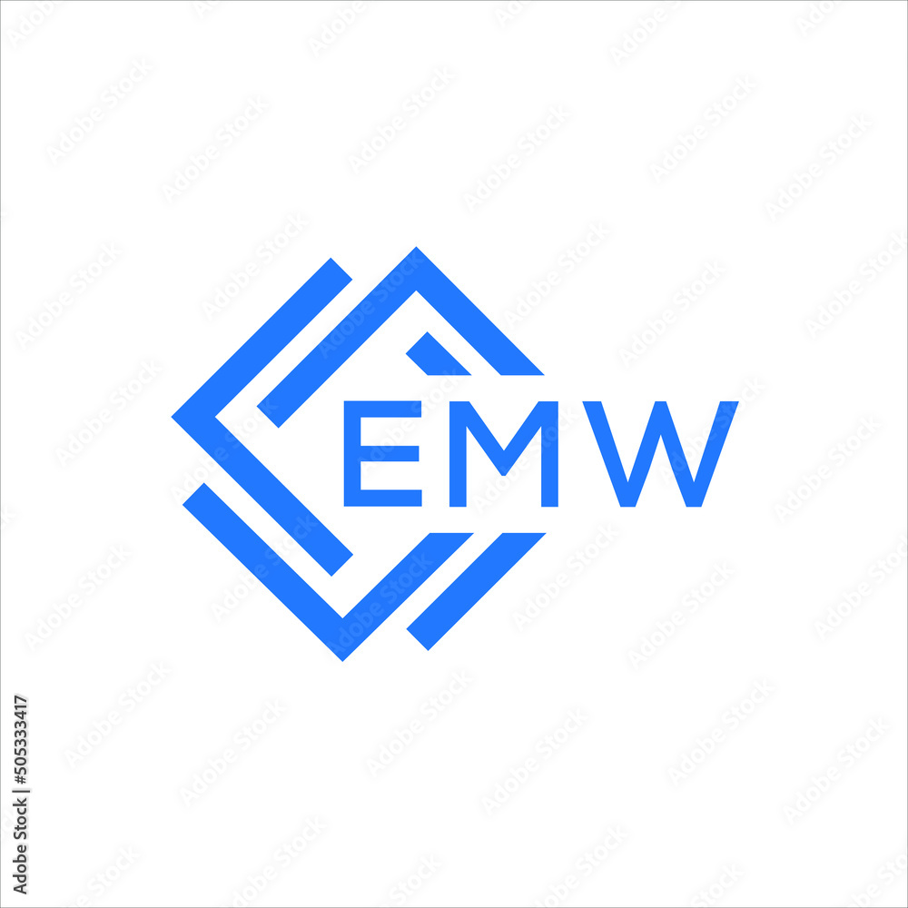 EMW technology letter logo design on white background. EMW creative initials technology letter logo concept. EMW technology letter design. EMW technology letter logo design on white background. EMW creative initials technology letter logo concept. EMW technology letter design.