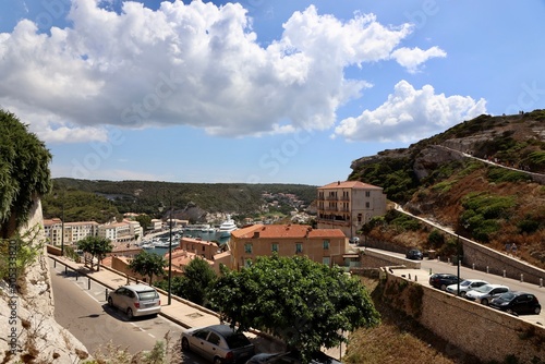 view of a rock city on corsica Bonifacio 