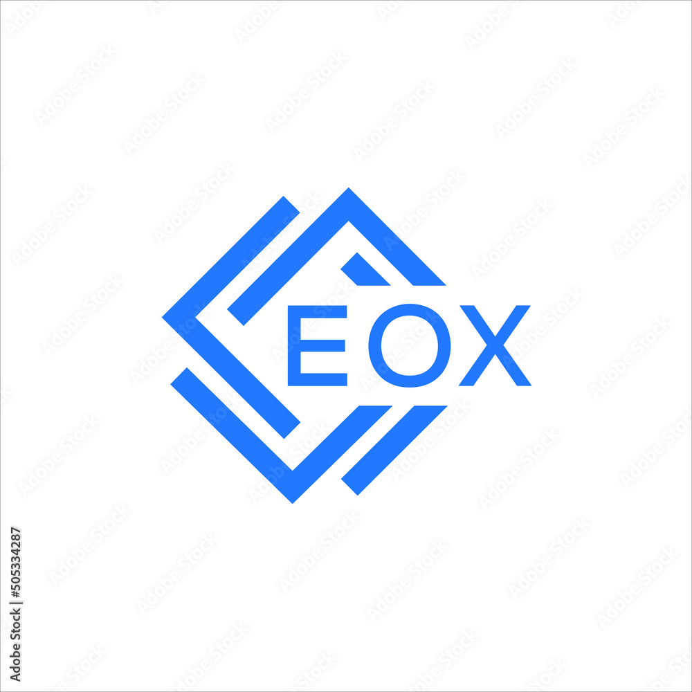 EOX technology letter logo design on white  background. EOX creative initials technology letter logo concept. EOX technology letter design.