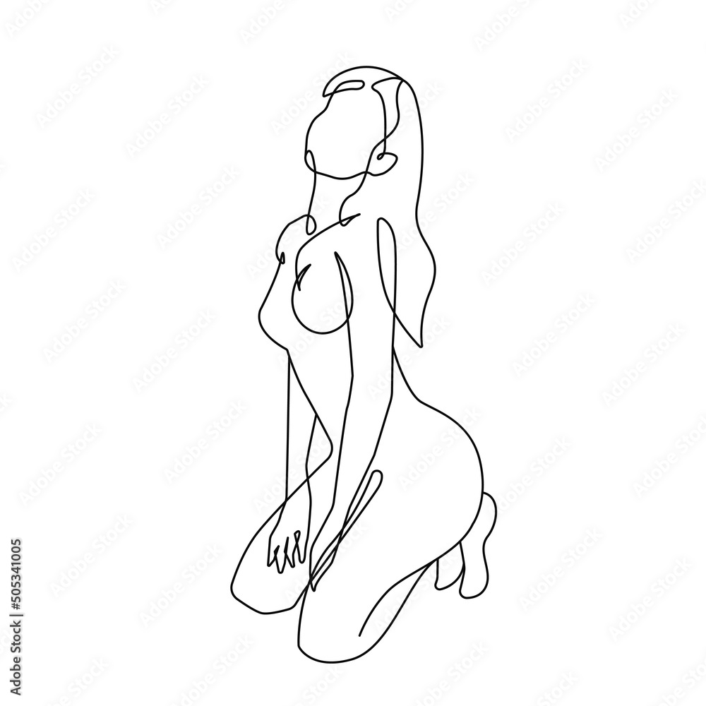 Continuous One Line Drawing of Abstract Female Body. Woman Body Line Art Drawing for Wall Decor, Print, Poster. Minimalist Illustration for Spa, Tshirt, Wall Art, Textile, Social Media. Vector EPS 10 Continuous One Line Drawing of Abstract Female Body. Woman Body Line Art Drawing for Wall Decor, Print, Poster. Minimalist Illustration for Spa, Tshirt, Wall Art, Textile, Social Media. Vector EPS 10