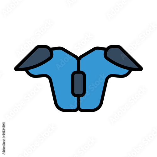 American Football Chest Protection Icon