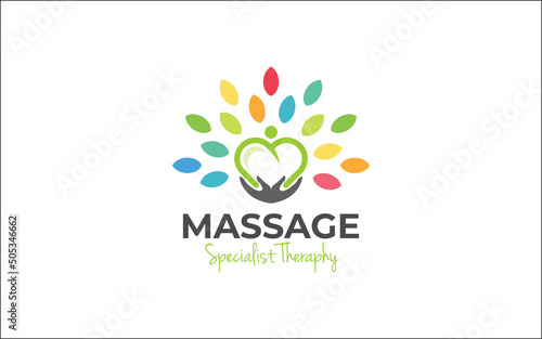 Illustration graphic vector for massage therapy, health care logo design template