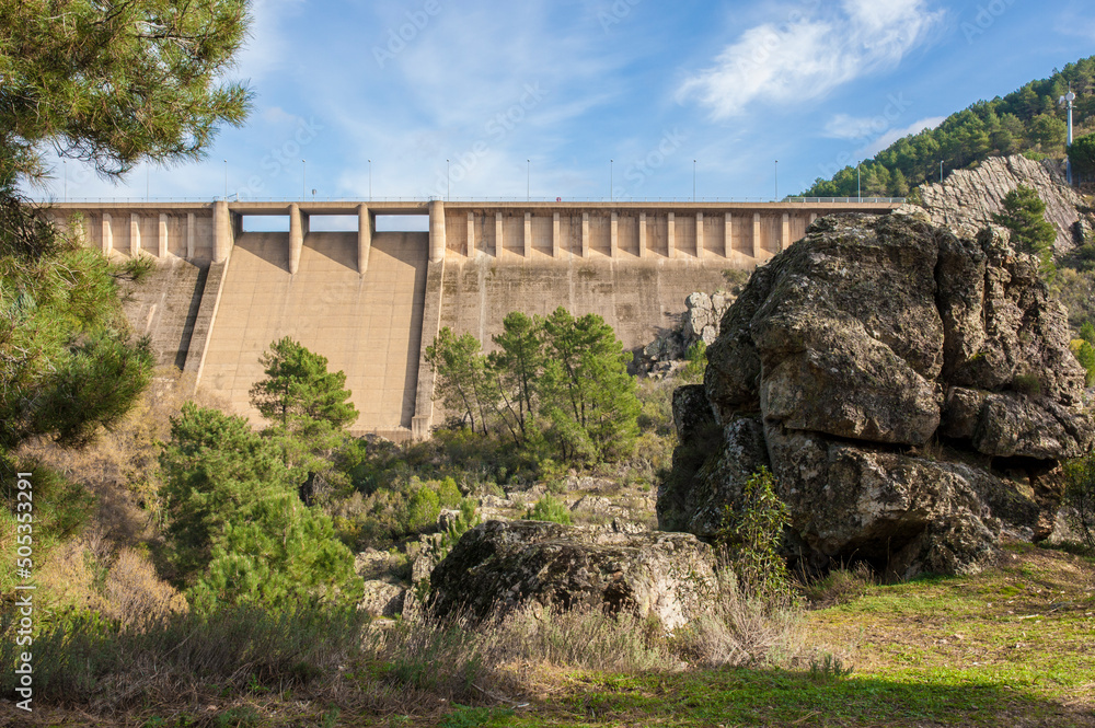 Cancho del Fresno reservoir, Canamero, Spain Cancho del Fresno reservoir, Canamero, Spain