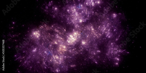 Banner Star field background . Starry outer space background texture . Colorful Starry Night Sky Outer Space background. 3D illustration 