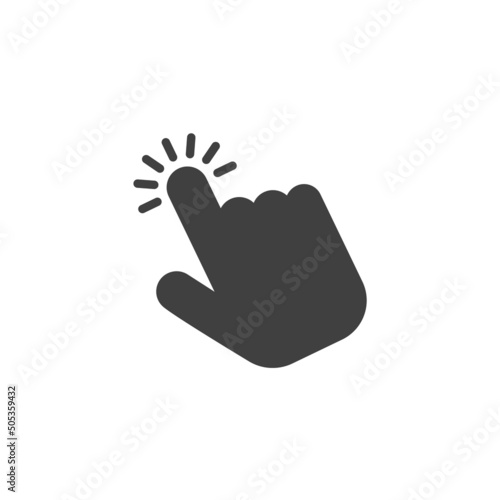 Tap finger vector icon
