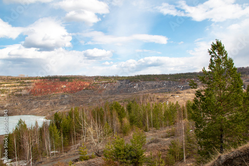 Coal mine in Volchansk. Sverdlovsk region, Russia. The Volchansk coal deposit was discovered in 1859 by prospectors mining gold in this region.
