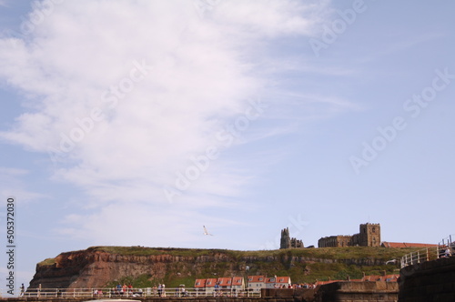British seaside town of Whitby, holiday resorts in Great Britain