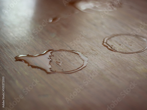 rings on wooden background
